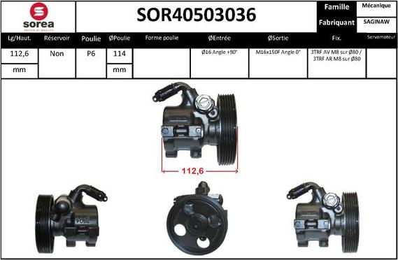 STARTCAR SOR40503036 - Pompe hydraulique, direction cwaw.fr