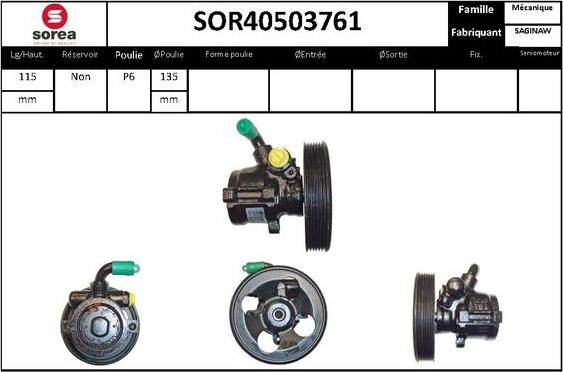 STARTCAR SOR40503761 - Pompe hydraulique, direction cwaw.fr