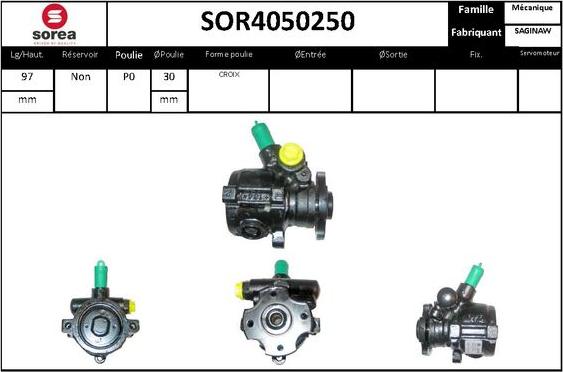 STARTCAR SOR4050250 - Pompe hydraulique, direction cwaw.fr