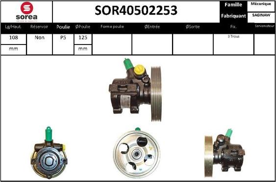 STARTCAR SOR40502253 - Pompe hydraulique, direction cwaw.fr