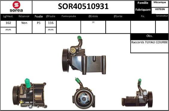 STARTCAR SOR40510931 - Pompe hydraulique, direction cwaw.fr