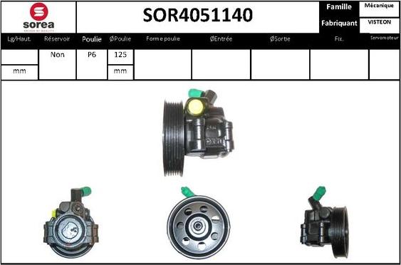 STARTCAR SOR4051140 - Pompe hydraulique, direction cwaw.fr