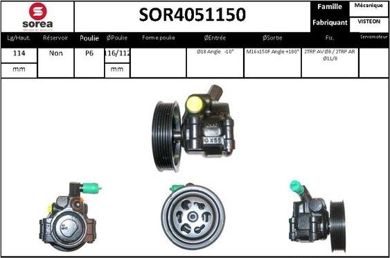 STARTCAR SOR4051150 - Pompe hydraulique, direction cwaw.fr