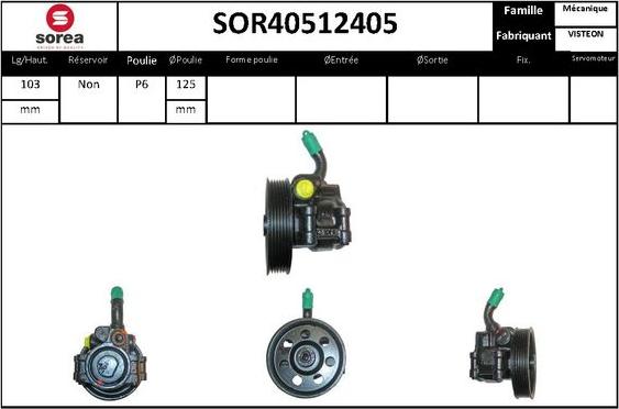 STARTCAR SOR40512405 - Pompe hydraulique, direction cwaw.fr