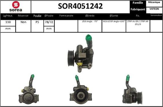 STARTCAR SOR4051242 - Pompe hydraulique, direction cwaw.fr