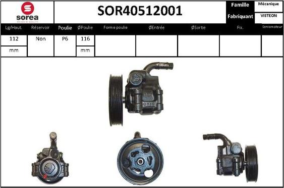 STARTCAR SOR40512001 - Pompe hydraulique, direction cwaw.fr