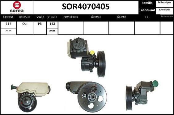 STARTCAR SOR4070405 - Pompe hydraulique, direction cwaw.fr