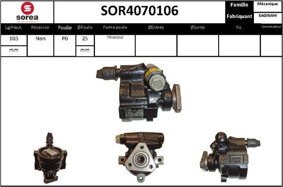 STARTCAR SOR4070106 - Pompe hydraulique, direction cwaw.fr