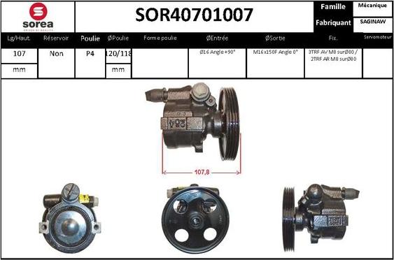 STARTCAR SOR40701007 - Pompe hydraulique, direction cwaw.fr