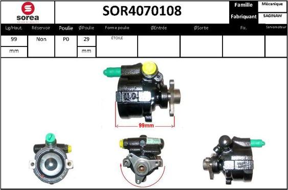 STARTCAR SOR4070108 - Pompe hydraulique, direction cwaw.fr