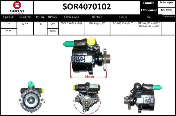 STARTCAR SOR4070102 - Pompe hydraulique, direction cwaw.fr