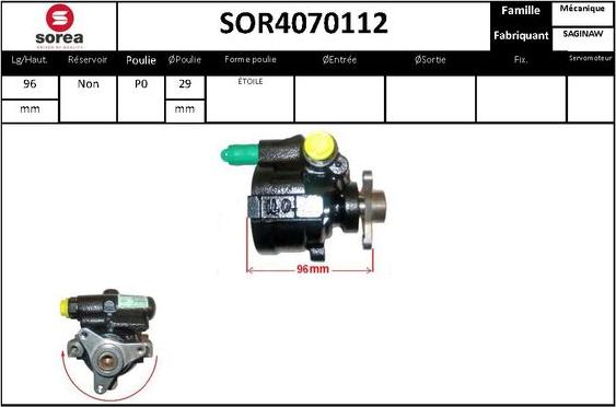 STARTCAR SOR4070112 - Pompe hydraulique, direction cwaw.fr