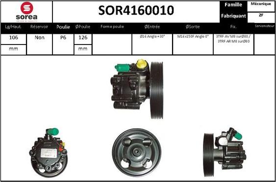 STARTCAR SOR4160010 - Pompe hydraulique, direction cwaw.fr