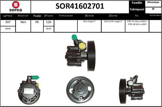 STARTCAR SOR41602701 - Pompe hydraulique, direction cwaw.fr