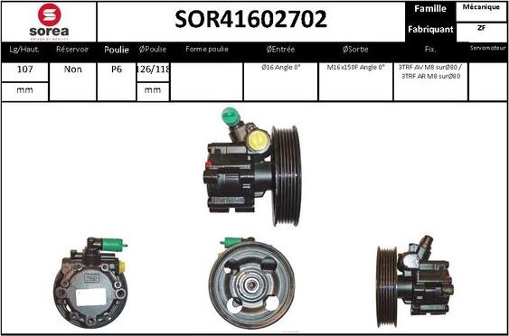 STARTCAR SOR41602702 - Pompe hydraulique, direction cwaw.fr