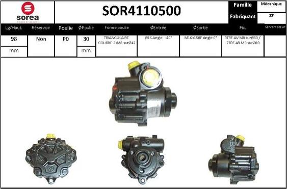 STARTCAR SOR4110500 - Pompe hydraulique, direction cwaw.fr