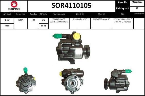 STARTCAR SOR4110105 - Pompe hydraulique, direction cwaw.fr