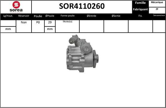 STARTCAR SOR4110260 - Pompe hydraulique, direction cwaw.fr