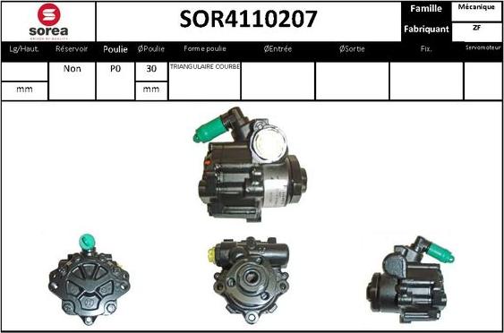 STARTCAR SOR4110207 - Pompe hydraulique, direction cwaw.fr