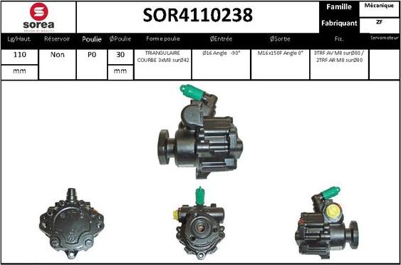 STARTCAR SOR4110238 - Pompe hydraulique, direction cwaw.fr