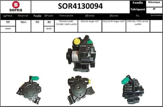 STARTCAR SOR4130094 - Pompe hydraulique, direction cwaw.fr