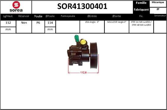 STARTCAR SOR41300401 - Pompe hydraulique, direction cwaw.fr