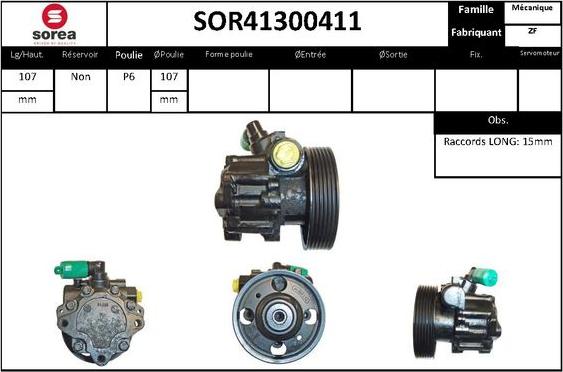 STARTCAR SOR41300411 - Pompe hydraulique, direction cwaw.fr