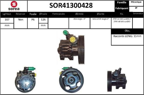 STARTCAR SOR41300428 - Pompe hydraulique, direction cwaw.fr