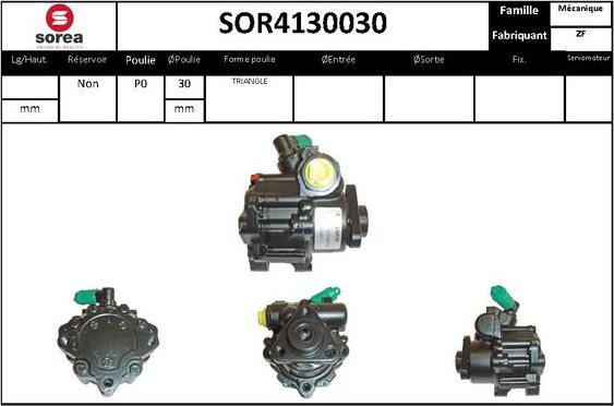 STARTCAR SOR4130030 - Pompe hydraulique, direction cwaw.fr