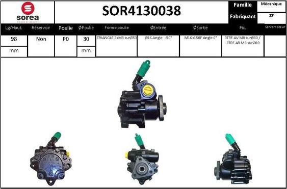 STARTCAR SOR4130038 - Pompe hydraulique, direction cwaw.fr