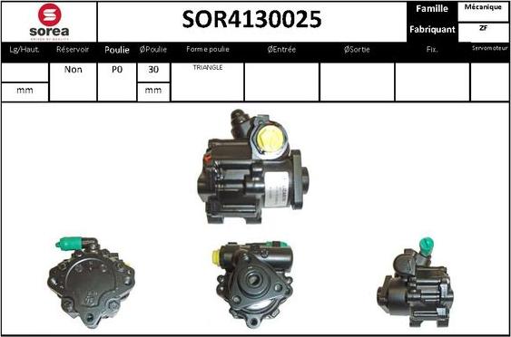 STARTCAR SOR4130025 - Pompe hydraulique, direction cwaw.fr