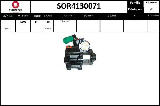 STARTCAR SOR4130071 - Pompe hydraulique, direction cwaw.fr