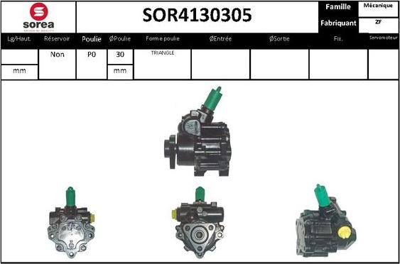 STARTCAR SOR4130305 - Pompe hydraulique, direction cwaw.fr