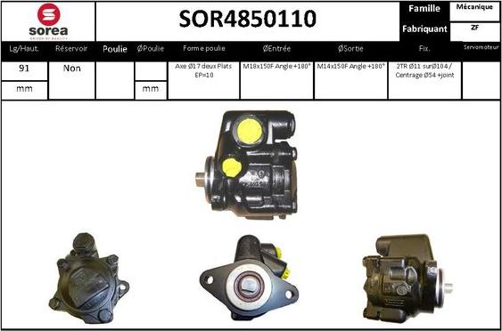 STARTCAR SOR4850110 - Pompe hydraulique, direction cwaw.fr