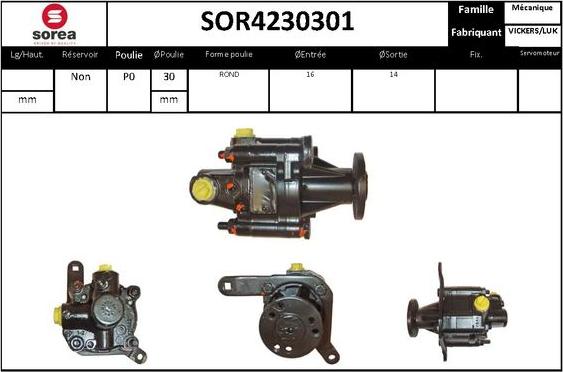 STARTCAR SOR4230301 - Pompe hydraulique, direction cwaw.fr