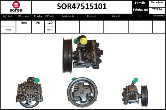 STARTCAR SOR47515101 - Pompe hydraulique, direction cwaw.fr