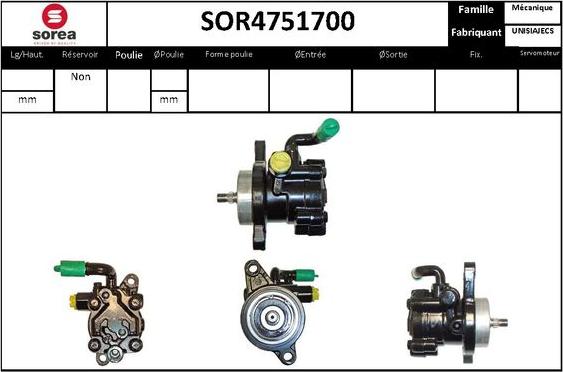 STARTCAR SOR4751700 - Pompe hydraulique, direction cwaw.fr