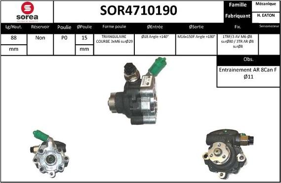 STARTCAR SOR4710190 - Pompe hydraulique, direction cwaw.fr