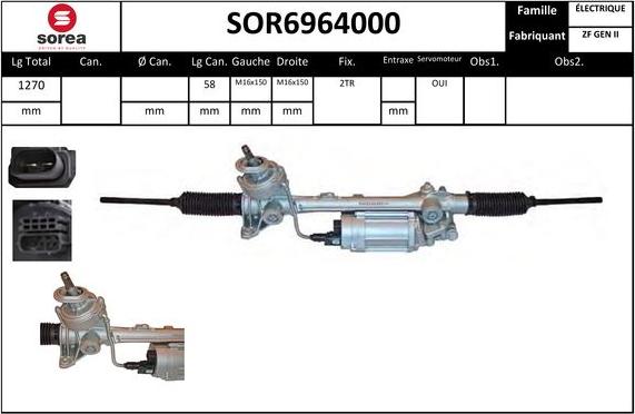 STARTCAR SOR6964000 - Crémaillière de direction cwaw.fr