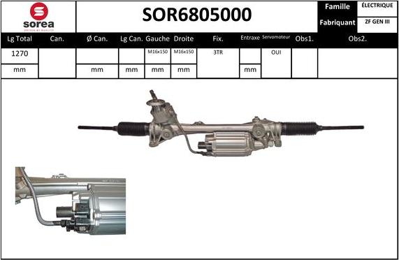 STARTCAR SOR6805000 - Crémaillière de direction cwaw.fr