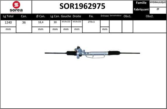 STARTCAR SOR1962975 - Crémaillière de direction cwaw.fr