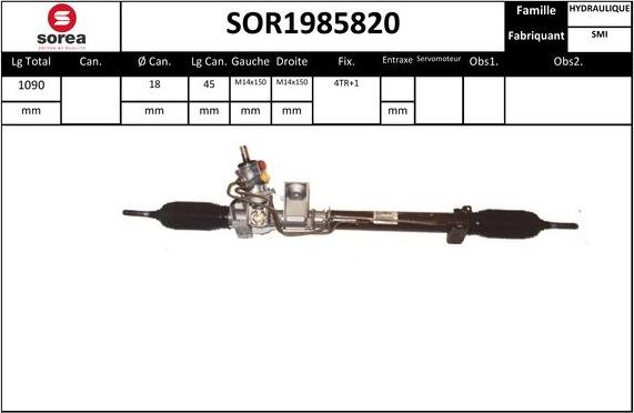 STARTCAR SOR1985820 - Crémaillière de direction cwaw.fr