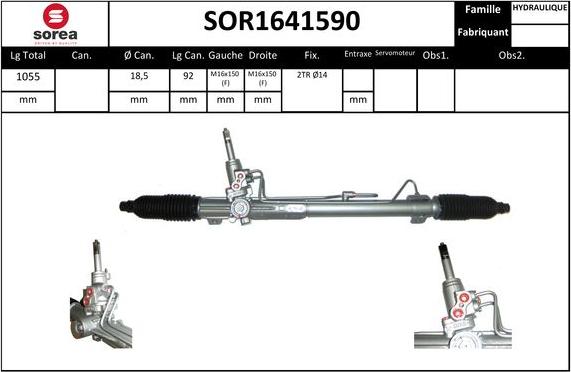 STARTCAR SOR1641590 - Crémaillière de direction cwaw.fr