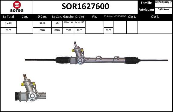 STARTCAR SOR1627600 - Crémaillière de direction cwaw.fr