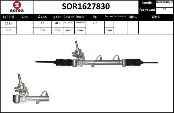 STARTCAR SOR1627830 - Crémaillière de direction cwaw.fr