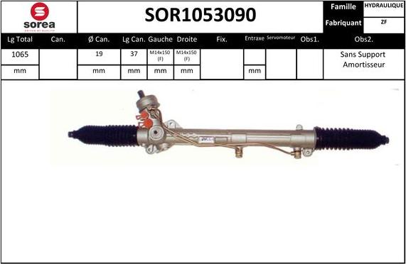 STARTCAR SOR1053090 - Crémaillière de direction cwaw.fr