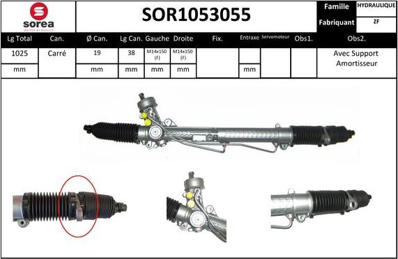 STARTCAR SOR1053055 - Crémaillière de direction cwaw.fr