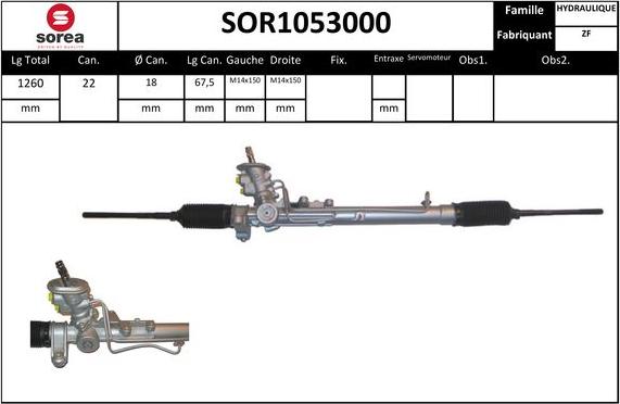 STARTCAR SOR1053000 - Crémaillière de direction cwaw.fr