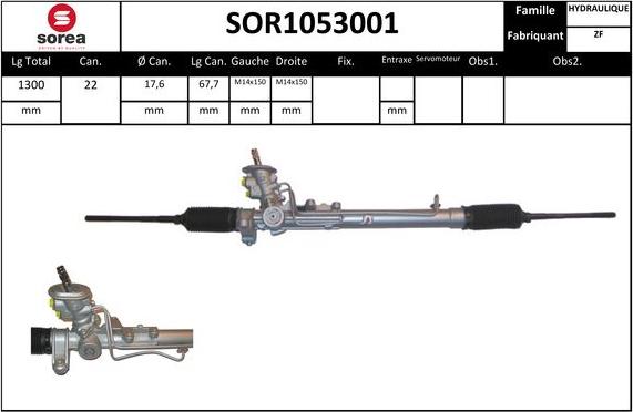 STARTCAR SOR1053001 - Crémaillière de direction cwaw.fr