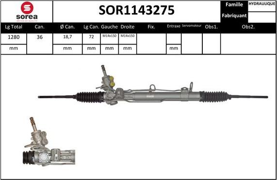 STARTCAR SOR1143275 - Crémaillière de direction cwaw.fr